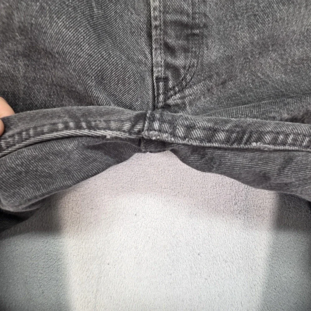Vintage Levis 501 Jeans Mens Charcoal Straight Button Fly USA 90s Fits 38x27 - Picture 13 of 16